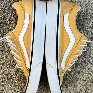 Vans Old Skool Color Theory Yellow Suede Sneakers, 5.5(W) 4(M)